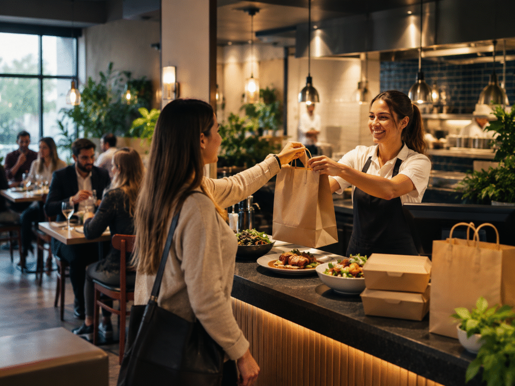 Organisation HACCP dans un restaurant vente a emporter